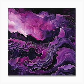 Purple Clouds Canvas Print