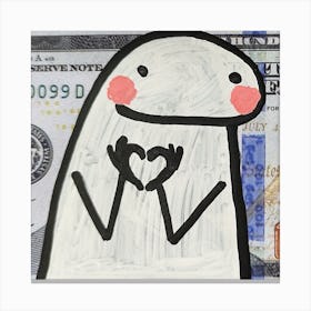 Valentine'S Day flork Canvas Print