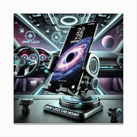 A Futuristic Car Mount Called The Grav Lock Car Mo Canvas Print