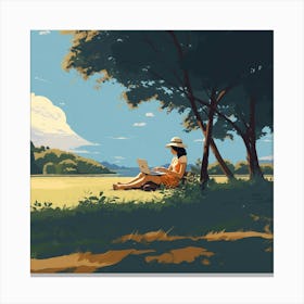 Landscape Painting 2 Canvas Print