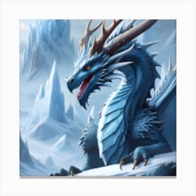 Blue Dragon Canvas Print