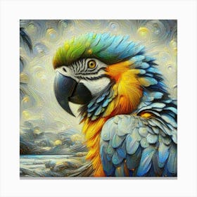 Parrot of American Grey 1 Canvas Print