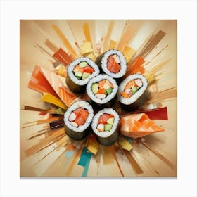 Sushi Art 5 Canvas Print