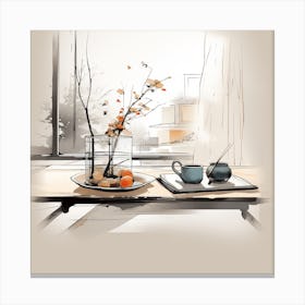 Asian Interior Design Canvas Print