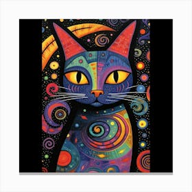 Kaleidoscope Cat Canvas Print