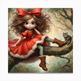 Little Red Riding Hood 3 Canvas Print