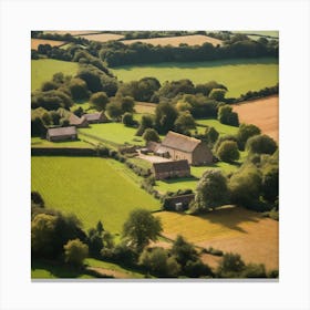 Farm In The Countryside 12 Canvas Print