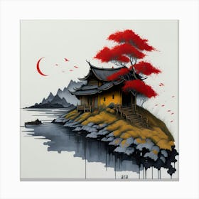 Asia Ink Painting (24) Canvas Print