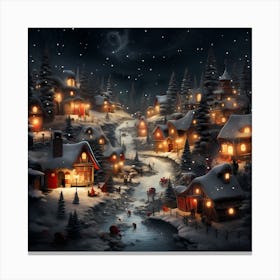 Luminous Lacework of Winter Canvas Print