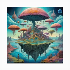 Dreamland art print Canvas Print