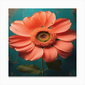 Peach Daisy Canvas Print