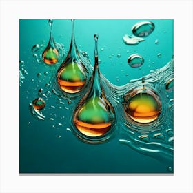 Water Droplet - Droplet Stock Videos & Royalty-Free Footage Canvas Print