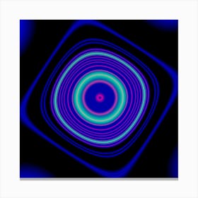 Digital Art Background Pink Blue Canvas Print