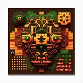 Aztec Art Canvas Print