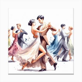 Ballroom dance 2 Canvas Print
