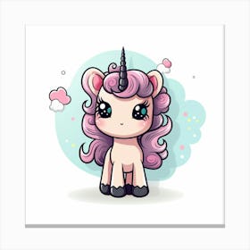 Cute Unicorn 530 Canvas Print