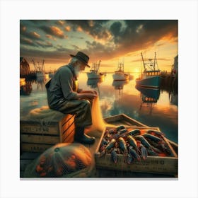 Fisherman Canvas Print