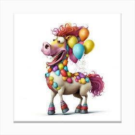 Birthday Pony Canvas Print