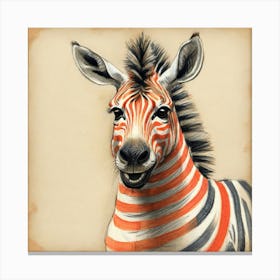 Zebra 6 Canvas Print