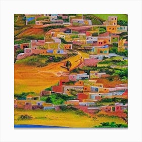 Chilean Village Canvas Print