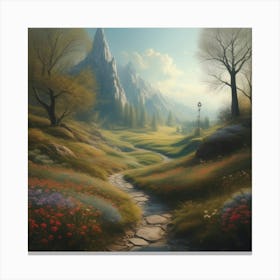 Path Through The Woods Canvas Print