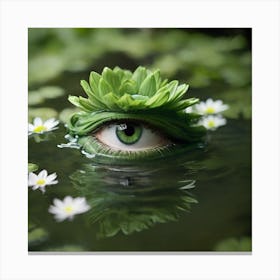 Eye Of The Frog Canvas Print