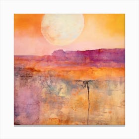 Desert - Abstract Painting Canvas Print