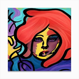 Abstract Of A Woman Canvas Print