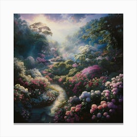 Christian Landscape Painting Canvas Print