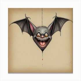 Bat On A String 2 Canvas Print