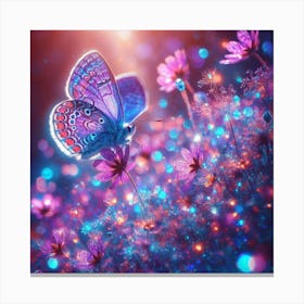 Butterfly In The Meadow Canvas Print
