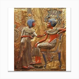 Egyptian King And Queen Canvas Print