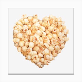 Heart Shaped Popcorn 1 Canvas Print