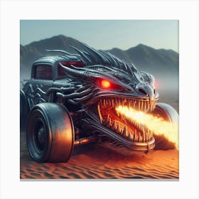 Dragon Car Canvas Print