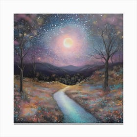 Night landscape Canvas Print