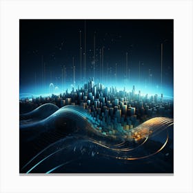 Futuristic Cityscape 2 Canvas Print