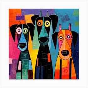 Three Dogs 6 Canvas Print