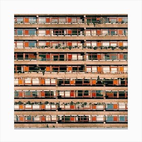 Barbican In The Sun Canvas Print