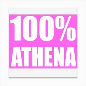 100 % Athena Canvas Print