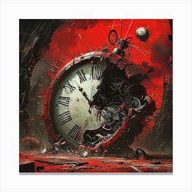 Clockwork Red Canvas Print