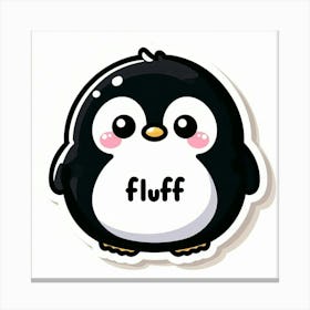 Fluffy Penguin Canvas Print