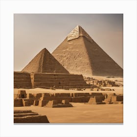 Pyramids Of Giza Canvas Print