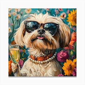 Whimsical Dogs 66 Canvas Print