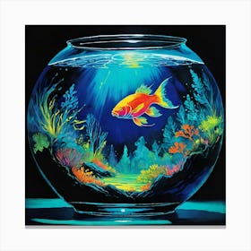 Goldfish In A Bowl Canvas Print