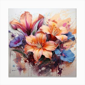 Lily Painting Canvas Print