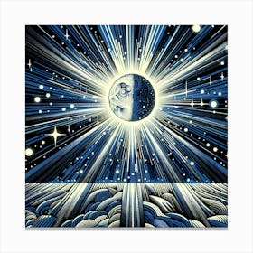 Moon In The Sky Canvas Print