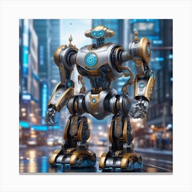 Futuristic Robot 34 Canvas Print