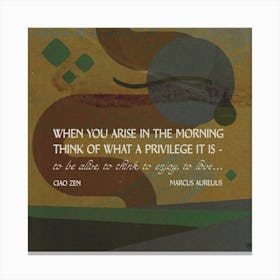 Morning Gifts Canvas Print