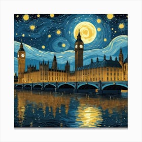 Big Ben At Night Canvas Print