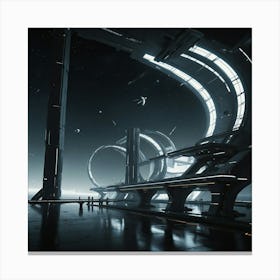 Futuristic City 156 Canvas Print